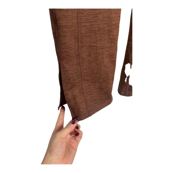 Free People Zen Again Flare Leggings Heather Espresso-sz Medium - Picture 10 of 16